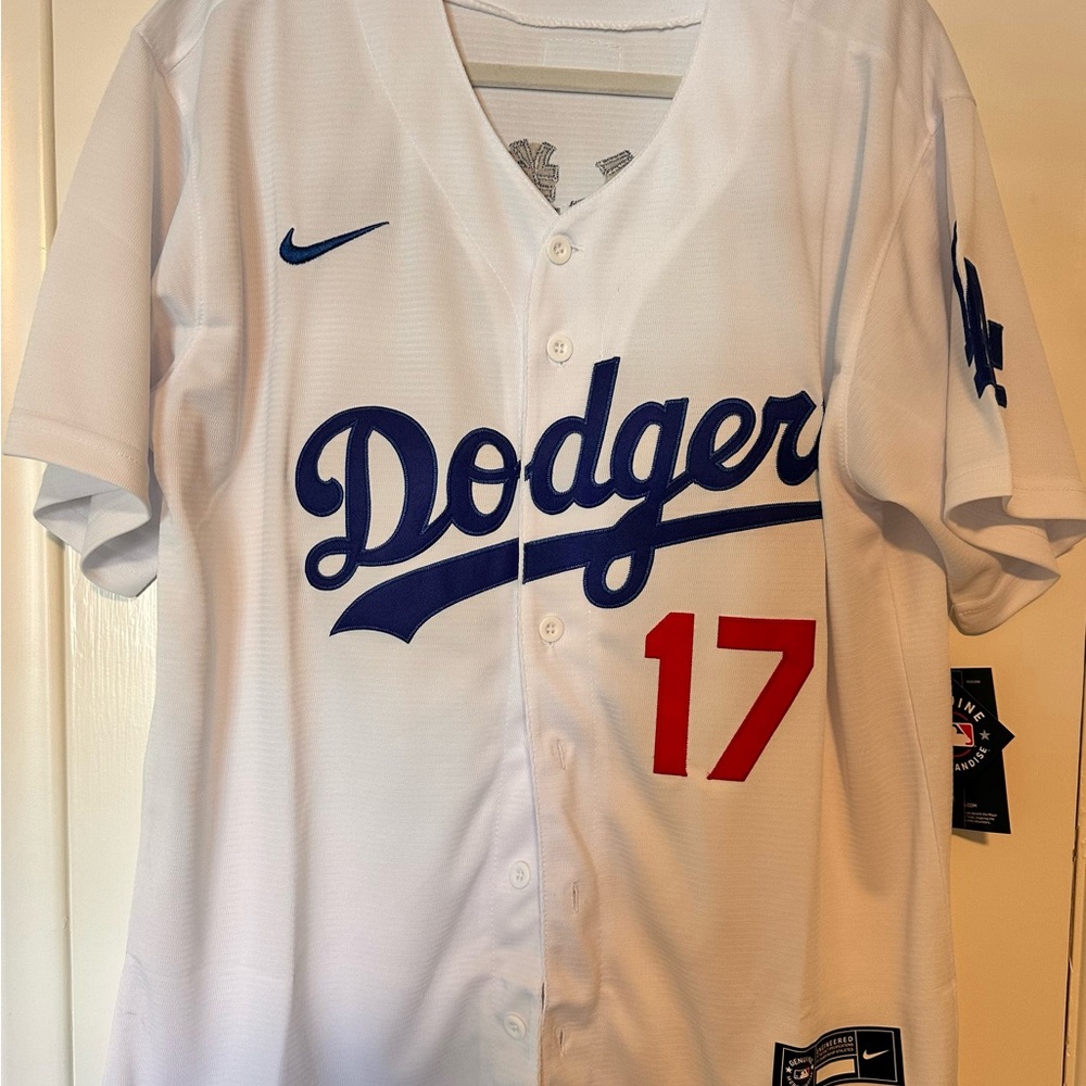 NEW With Tags Shohei Ohtani Dodgers Nike White and Blue Men's Jersey